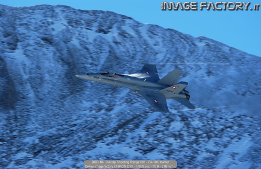 2003-10-10 Axalp Shooting Range 061 - FA-18C Hornet